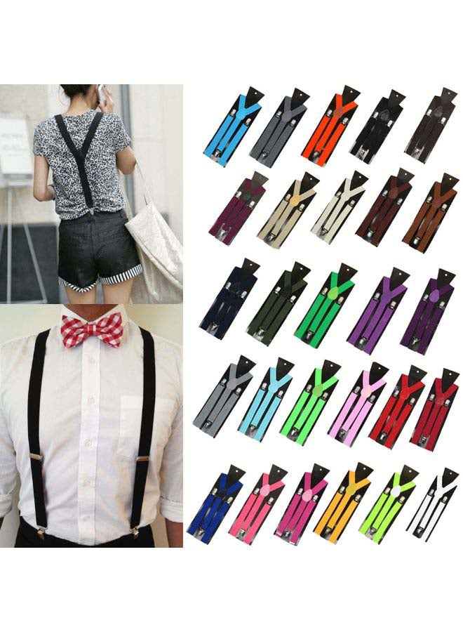Y-Shaped Clip-On Adjustable Suspender Black - Image 3