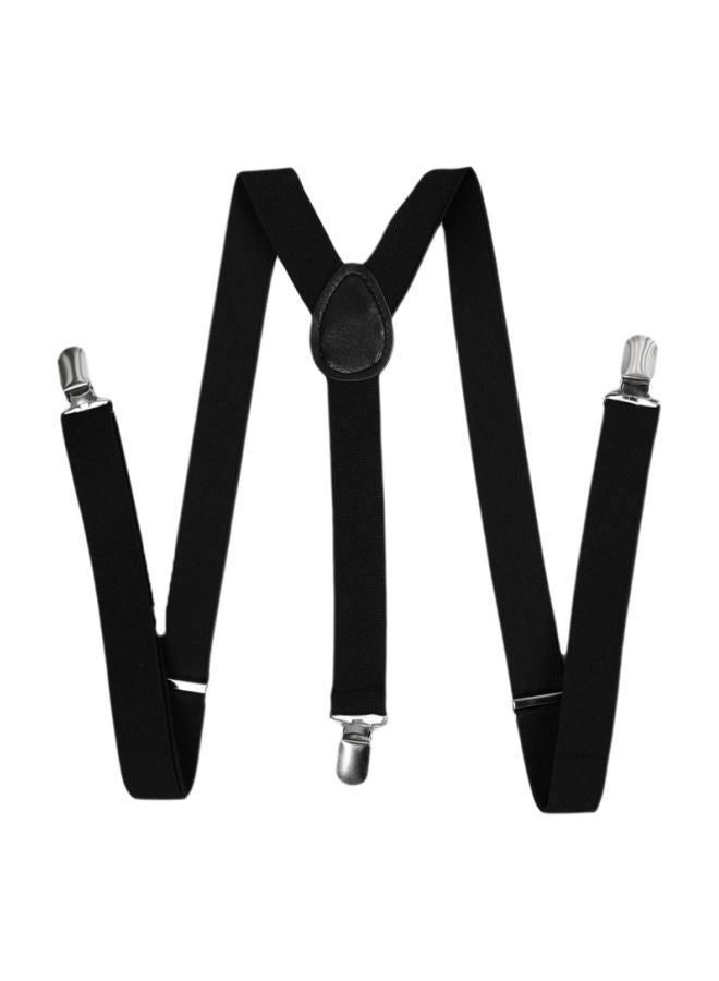 Y-Shaped Clip-On Adjustable Suspender Black - Image 1
