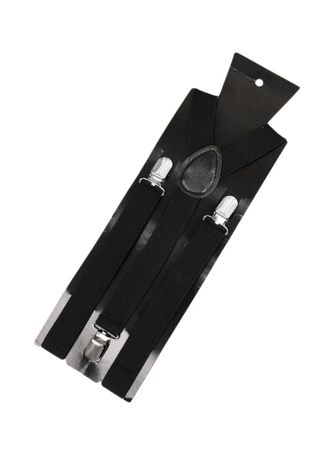 Y-Shaped Clip-On Adjustable Suspender Black - Image 2
