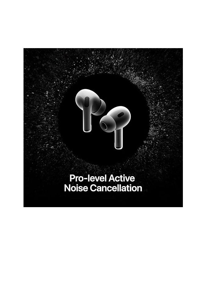 Apple - AirPods Pro 2 Wireless Earbuds, Bluetooth Headphones, Active Noise Cancellation, Hearing Aid Feature, Transparency, Personalized Spatial Audio, High-Fidelity Sound, H2 Chip, USB-C Charging White - Image 1