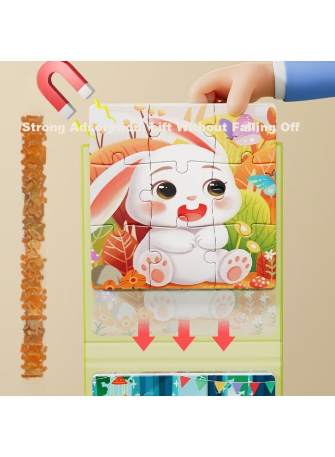 Ysr Kids Magnetic Puzzle 1-3-6 Years Old Baby Magnetic Attraction Flat Puzzle Early Education Toy For Boys And Girls Birthday Gift - Image 2
