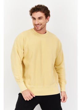 Champion Men Sportswear Fit Plain Training Sweatshirt, Yellow  - Image 1