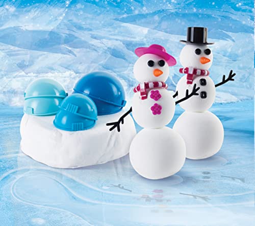 Play Visions Floof Modeling Clay - Reuseable Indoor Snow - Mr. & Mrs Snowman Set With Endless Creations and 22 Molding Accessories - Image 4