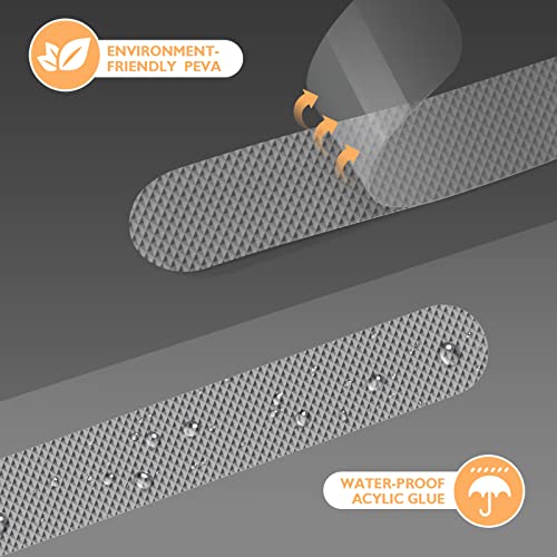 Nodirz Non Slip Bathtub Stickers, 24 PCS Shower Stickers for Safety Bathroom Tubs, Bathtub Non Slip Stickers and Adhesive Decals Scraper for Bath Tub, Shower Floor, Stairs, Ladders(Clear) - Image 4