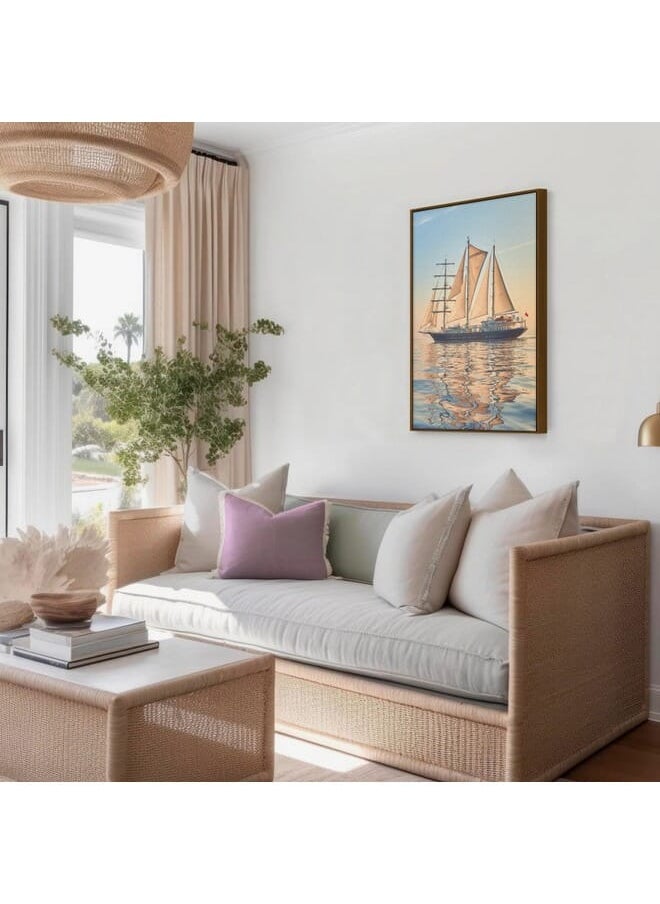 Home Gallery - Abstract Framed Portrait Of Sailing Ship Race Cruises And Yachting - Image 1