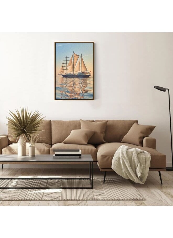 Home Gallery - Abstract Framed Portrait Of Sailing Ship Race Cruises And Yachting - Image 1