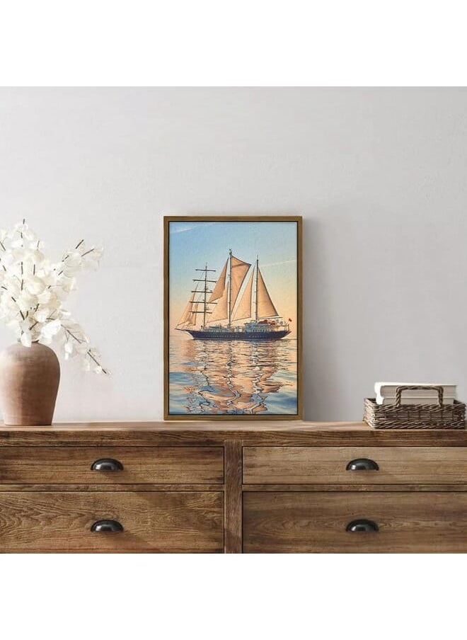 Home Gallery - Abstract Framed Portrait Of Sailing Ship Race Cruises And Yachting - Image 1