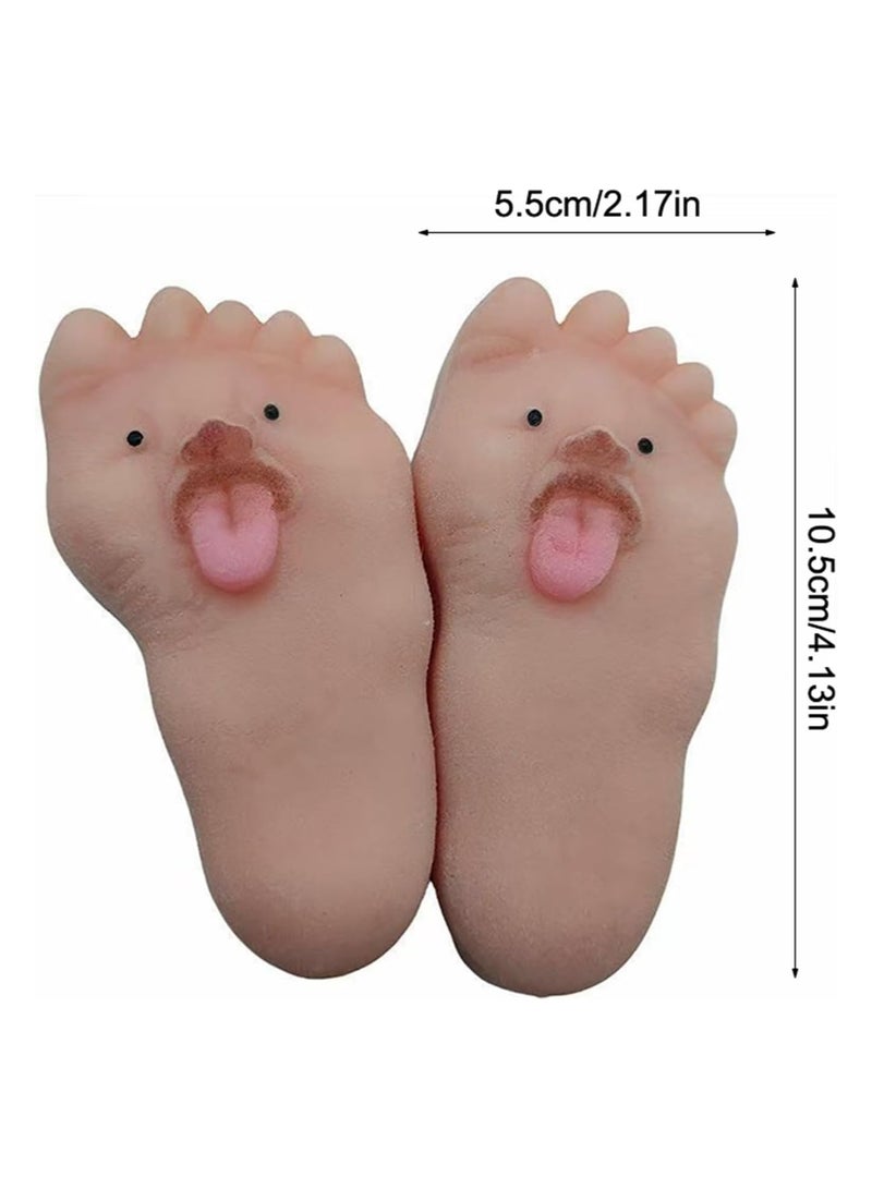 CMGTYYD. 2Pcs ألعاب لينة القدمين، القدمين لينة لعب الحركة الصغيرة، ضغط الضغط لعب الأطفال الضغط، لطيف لعب الحركة لينة، ضغط القدمين اليدوية لعب الأطفال، ضغط لعب الحركة الصغيرة، الكبار هدية الأطفال - Image 3