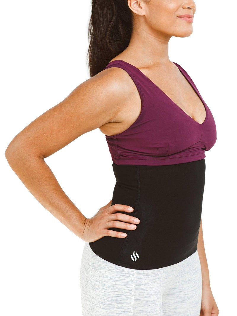 Sweat Shaper Waist Trimmer for Women, Waist Trainer Sauna Belt, Neoprene-Free Waist Cincher, Sauna Slimming Belt (Black, Small) - Image 4