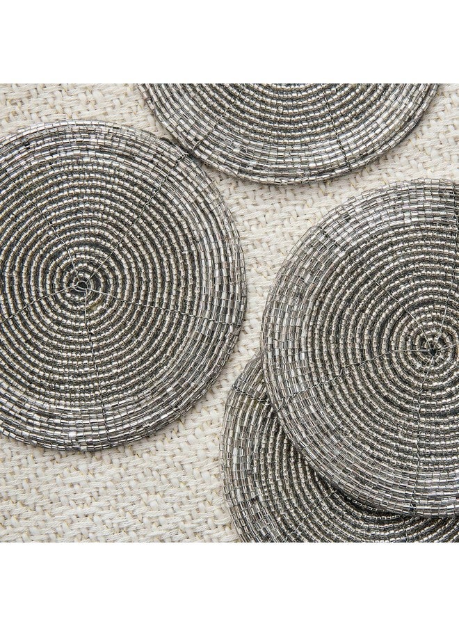 Home Box طقم كوسترات مزخرفة من 4 قطع 10 × 10 سم - Image 3