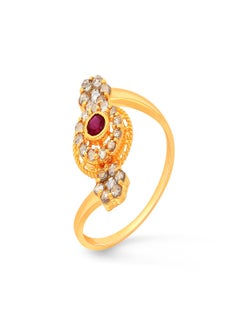 22 Carat 916 Purity Yellow Gold Uncut Diamond Ring EGNPRE220RN1Y14 For Women