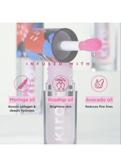 KIRO Ph-Play Color Changing Lip & Cheek Oil - Pink Funfetti, 5.5Ml | Hydrating, Skin Brightening, Reduce Fine Lines | Non-Sticky, Non Greasy | Skin Care Infused With Moringa, Rosehip & Avocado Oils  - Image 5