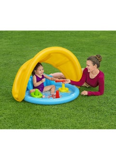 Bestway Bestway UV Care Baby Seat Sea Shapes Baby Pool 115x89x76cm | Inflatable Pool for Toddlers and Kids  - Image 5