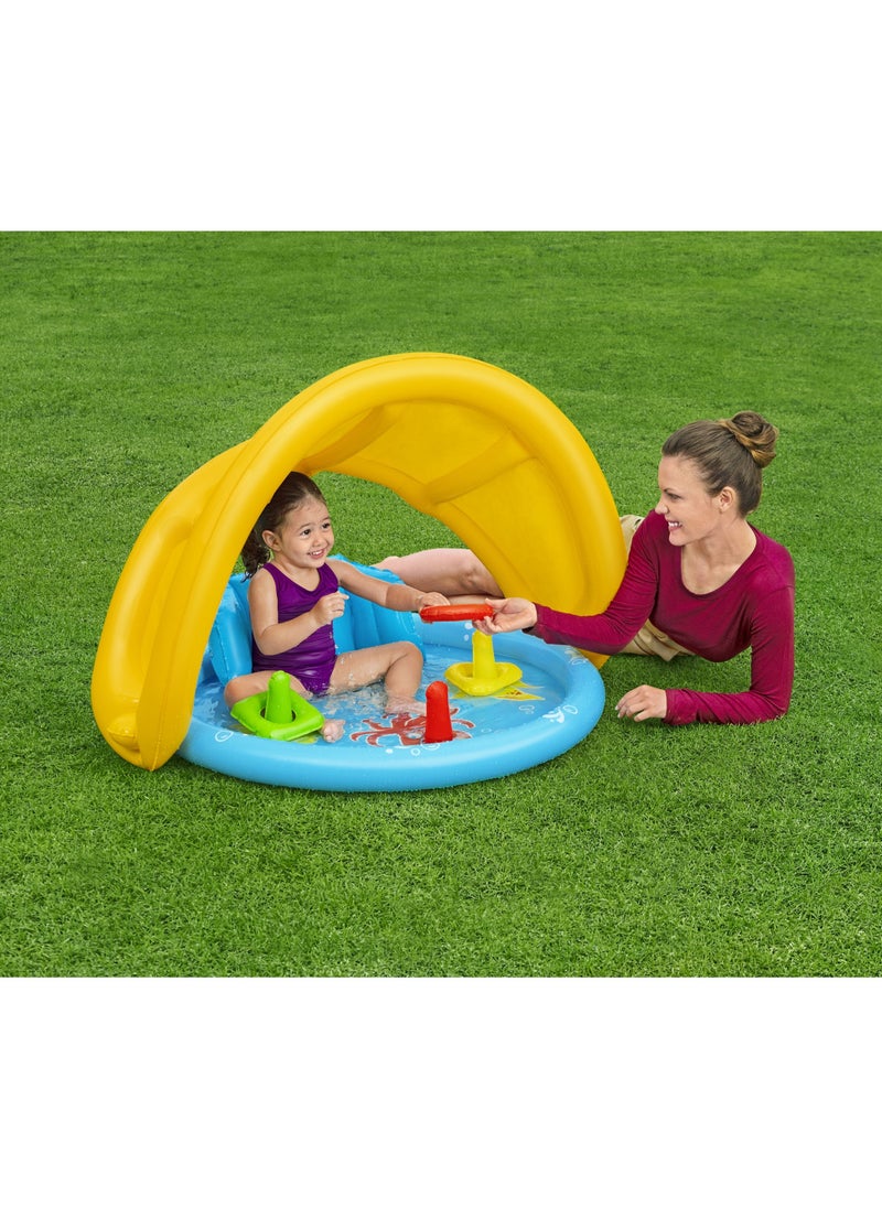 Bestway Bestway UV Care Baby Seat Sea Shapes Baby Pool 115x89x76cm | Inflatable Pool for Toddlers and Kids  - Image 5