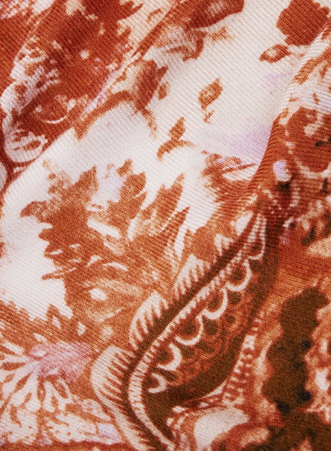 DESIGUAL Rectangular paisley scarf - Image 4