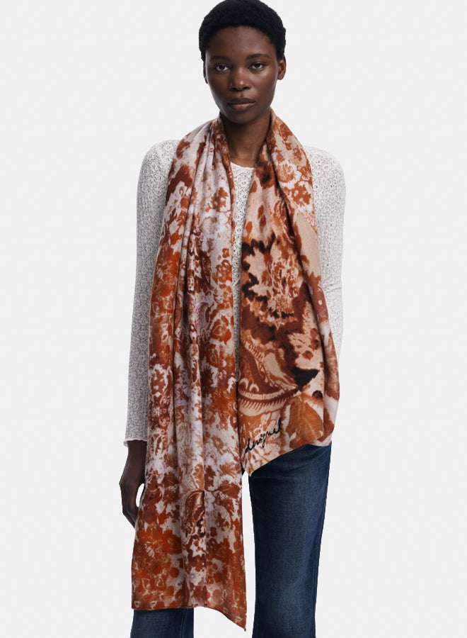 DESIGUAL Rectangular paisley scarf - Image 1