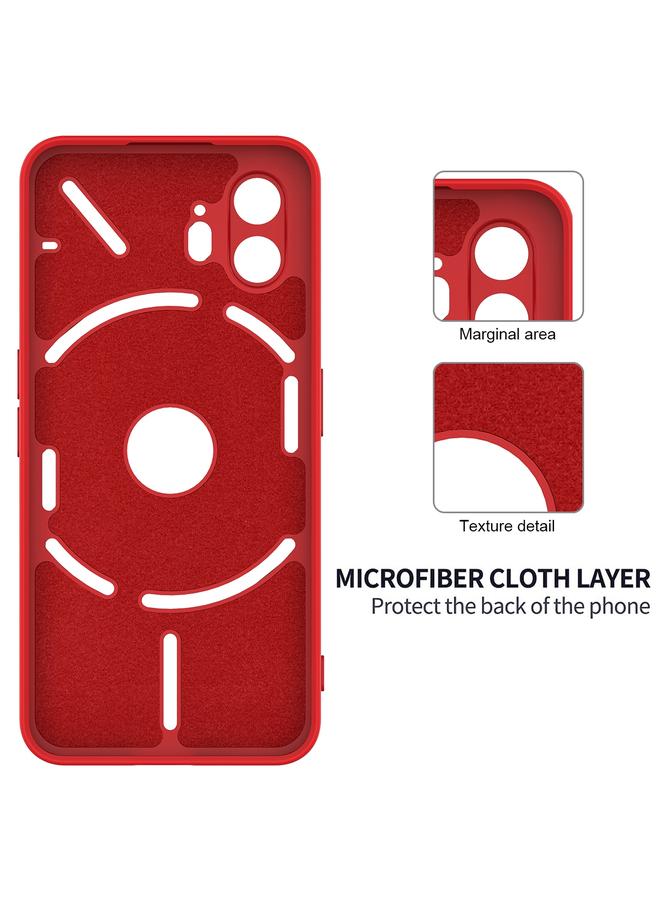 S-TOP Case For Nothing Phone 2 Pure Color Liquid Silicone Shockproof Phone Case - Image 5