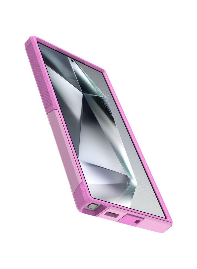 أوتربوكس جراب OtterBox Commuter Series لهاتف Samsung Galaxy S24 Ultra - Run Wildflower (وردي)، نحيف ومتين، مناسب للجيب، مع حماية للمنافذ - Image 3