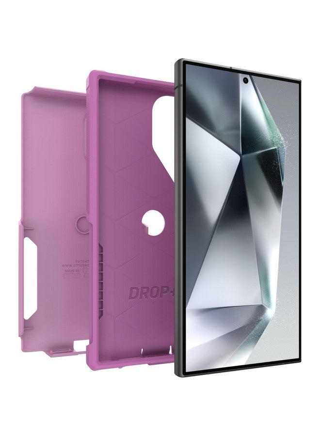 أوتربوكس جراب OtterBox Commuter Series لهاتف Samsung Galaxy S24 Ultra - Run Wildflower (وردي)، نحيف ومتين، مناسب للجيب، مع حماية للمنافذ - Image 4