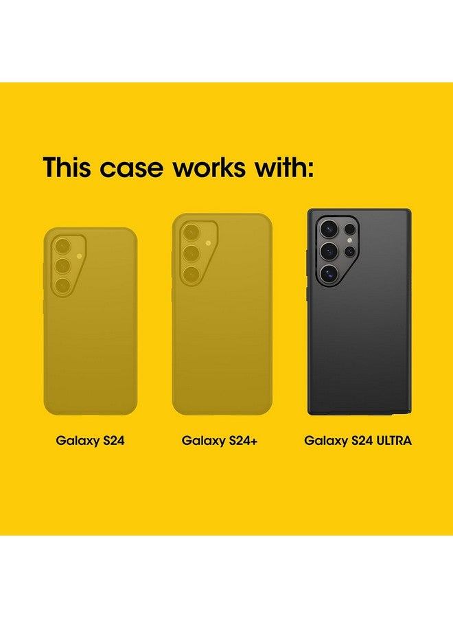 أوتربوكس جراب OtterBox Commuter Series لهاتف Samsung Galaxy S24 Ultra - Run Wildflower (وردي)، نحيف ومتين، مناسب للجيب، مع حماية للمنافذ - Image 2