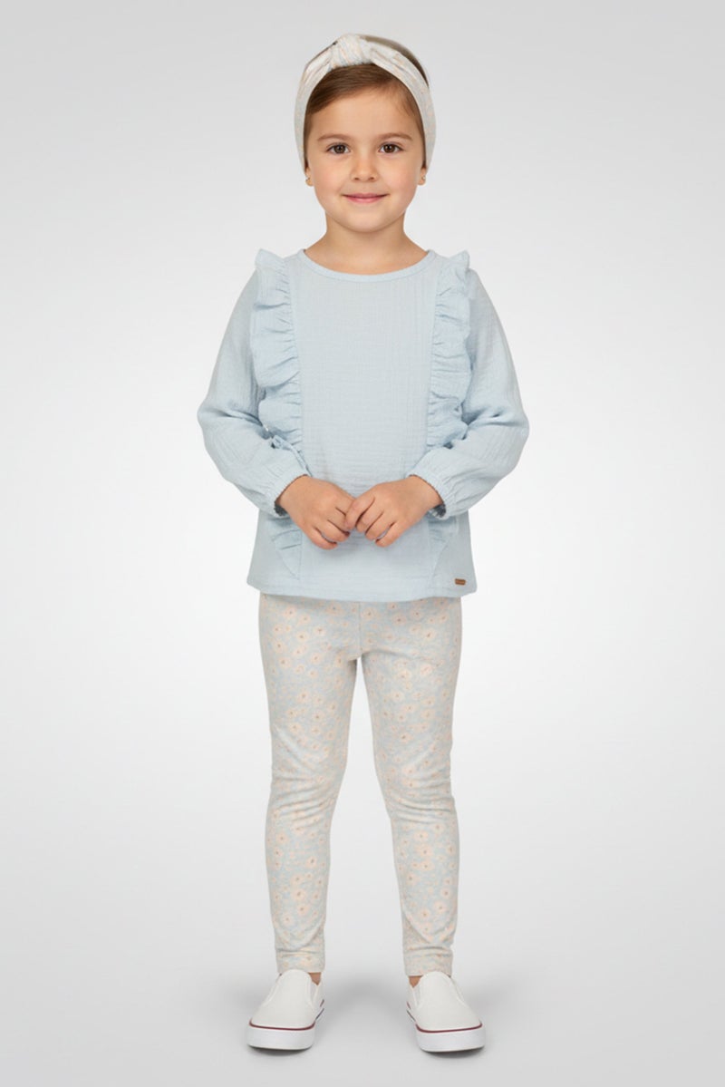 Kensie طقم فتيات toddlers مكون من 3 قطع بتصميم زهور مع رأسية، متعدد الألوان - Image 1