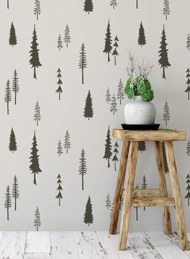 Stencil Revolution Fir Tree Forest Pattern Wall Stencil - Pattern Stencil, Nature Stencil, Fir Stencil, Decorating Walls - Create Your Own Space - Image 2