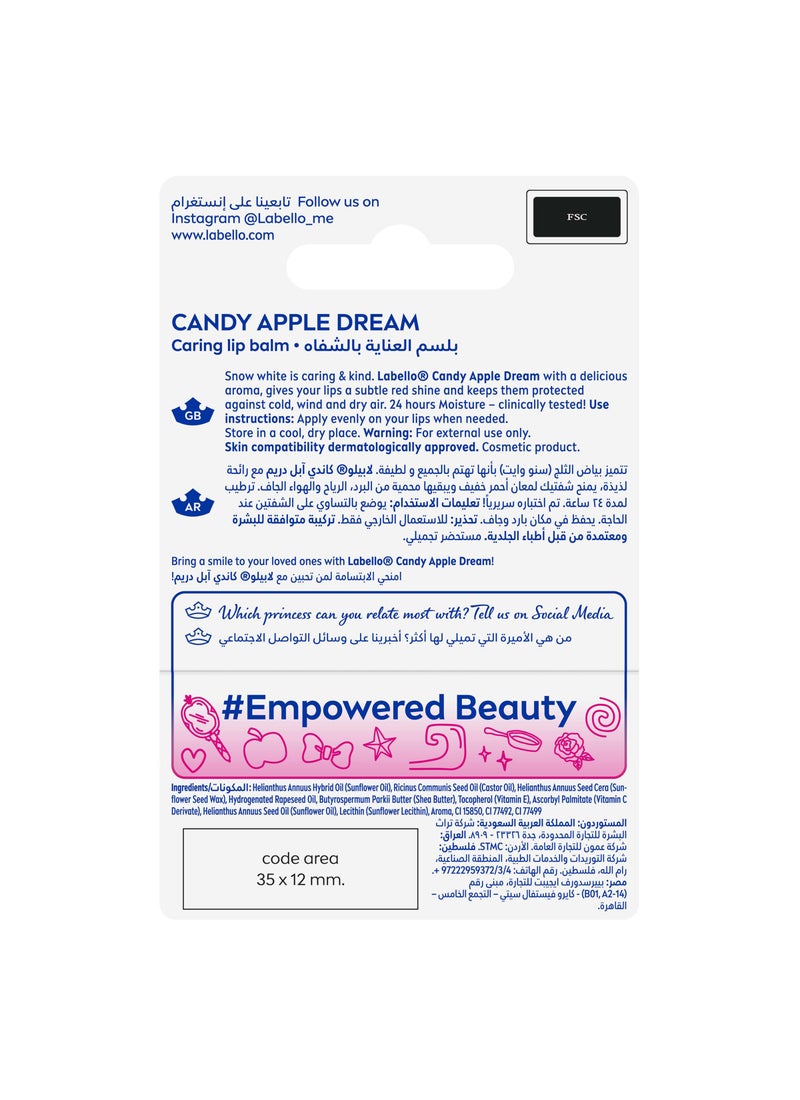Labello Disney Princess Snow White Lip Balm For Kids Candy Apple Dream Flavor 4.8g - Image 2