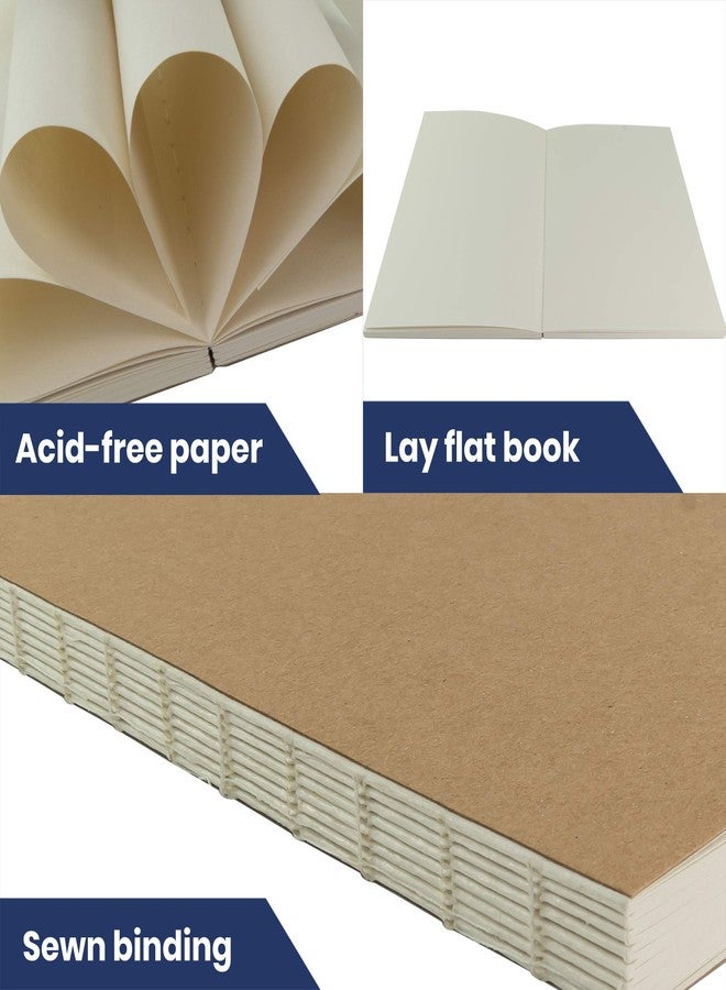 Pacific Arc دفتر رسم Pacific Arc LayFlat - 5.5 × 8.25 بوصة - دفتر ملاحظات فارغ من ورق كرافت، 64 ورقة، ورق سميك 100 جرام/م²… - Image 3