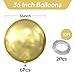 KALOR 36 Inch Giant Metallic Gold Balloons 6 Pack Large Round Gold Latex Balloons for Anniversary Birthday Christmas Wedding Baby Shower Party Decorations - Image 4