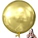 KALOR 36 Inch Giant Metallic Gold Balloons 6 Pack Large Round Gold Latex Balloons for Anniversary Birthday Christmas Wedding Baby Shower Party Decorations - Image 2
