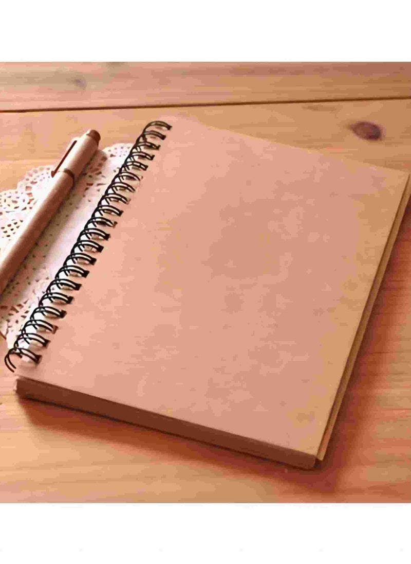 ORiTi ORiTi Retro Simple Coil Sketch Painting Notepad Brown  - Image 2