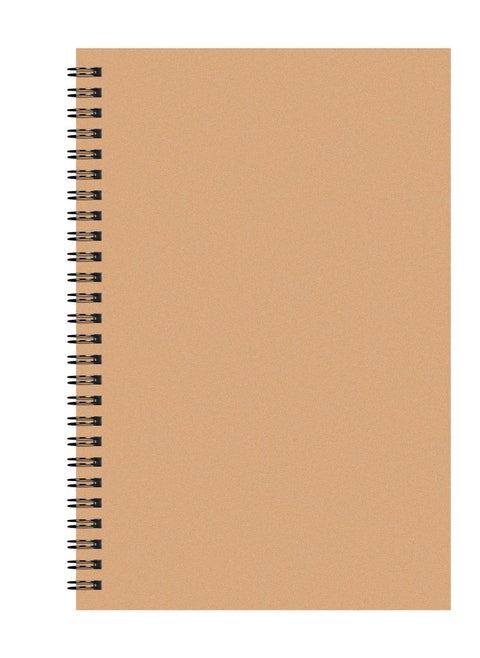 ORiTi Retro Simple Coil Sketch Painting Notepad Brown