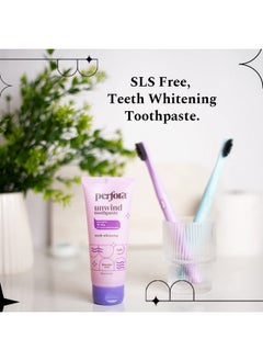 Perfora Unwind Toothpaste | Teeth Whitening & Superior Cleaning | Sls & Fluoride Free Toothpastes | N-Ha For Teeth Remineralisation | Healthy Gums & Complete Dental Care | Lavender Rose | Pack Of 1  - Image 2