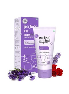 Perfora Unwind Toothpaste | Teeth Whitening & Superior Cleaning | Sls & Fluoride Free Toothpastes | N-Ha For Teeth Remineralisation | Healthy Gums & Complete Dental Care | Lavender Rose | Pack Of 1  - Image 1