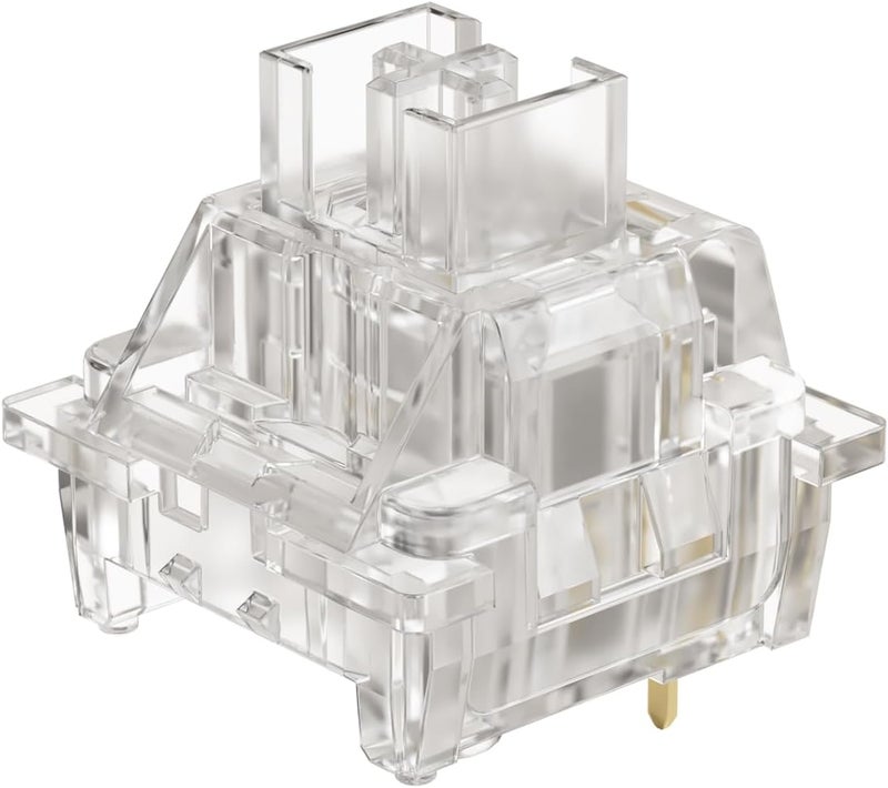 AKKO V3 Crystal Pro Keyboard Switch with Dustproof Stem for Mechanical Gaming Keyboard, 43gf Actuation Force Key Pre-Lubed Switches (45pcs) - Image 1