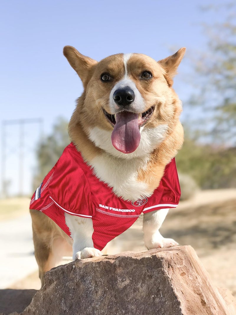 Pets First Pets Jerseys NFL Pet Jersey, San Francisco, X-Small - Image 2