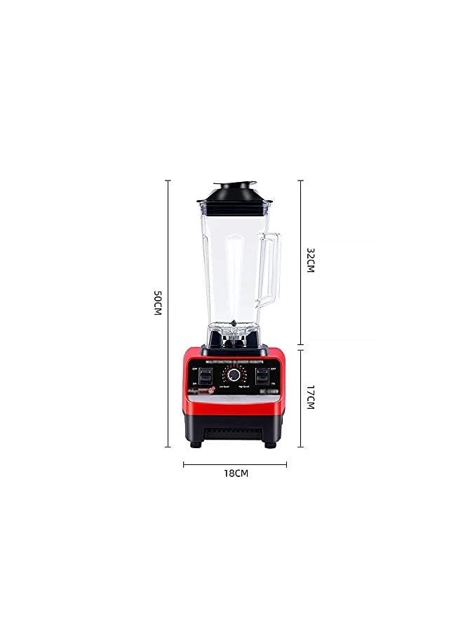 4500W Blender Professional Heavy Duty Commercial Mixer Juicer Speed Grinder Ice Smoothies Coffee Maker Zhengqiang