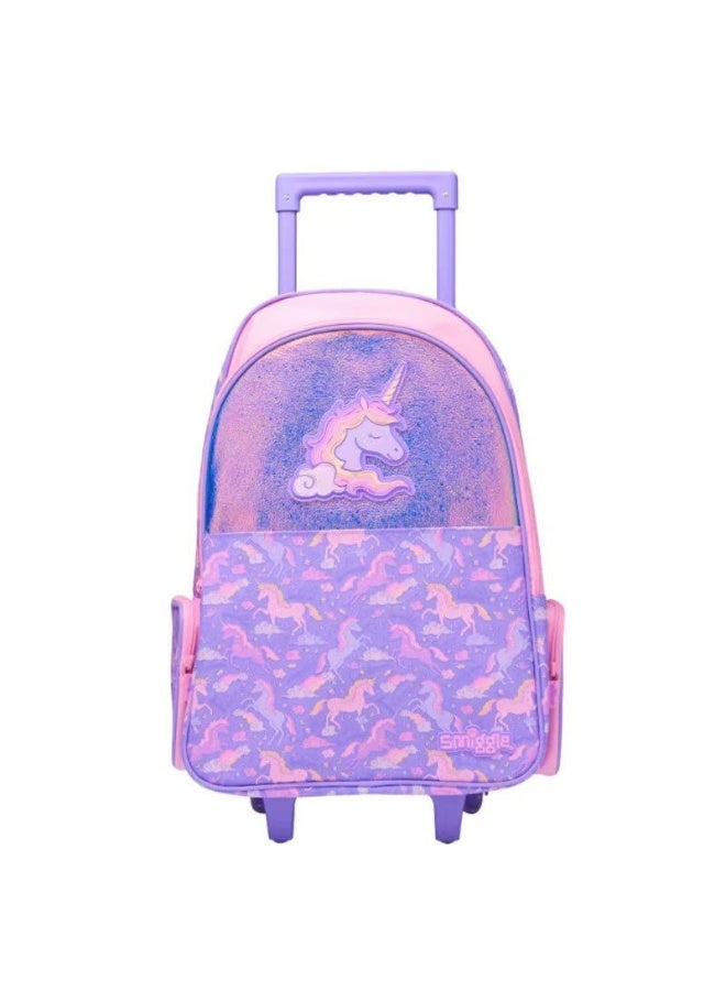 Smiggle Large Capacity Cartoon Rolling Backpack from Australia