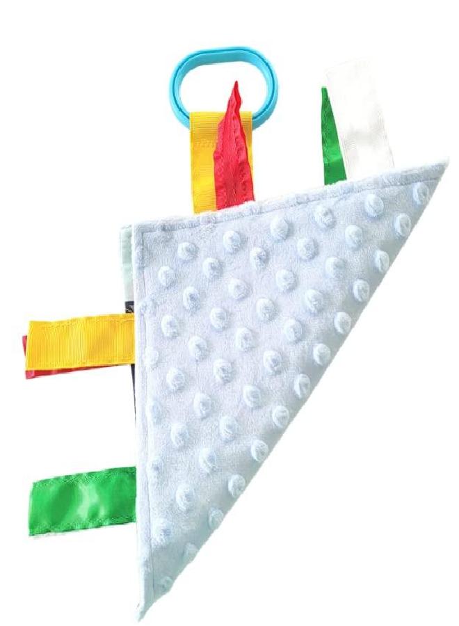 The Learning Lovey Baby Jack & Co 8x8” Learning Lovey Tag Toys for Babies - Baby Crinkle Toys - Crinkle Toys for Baby - Soft & Safe - Learn USA State Facts - Ideal Baby Toy BPA Free w/Stroller Clip (Maine_8x8) - Image 1