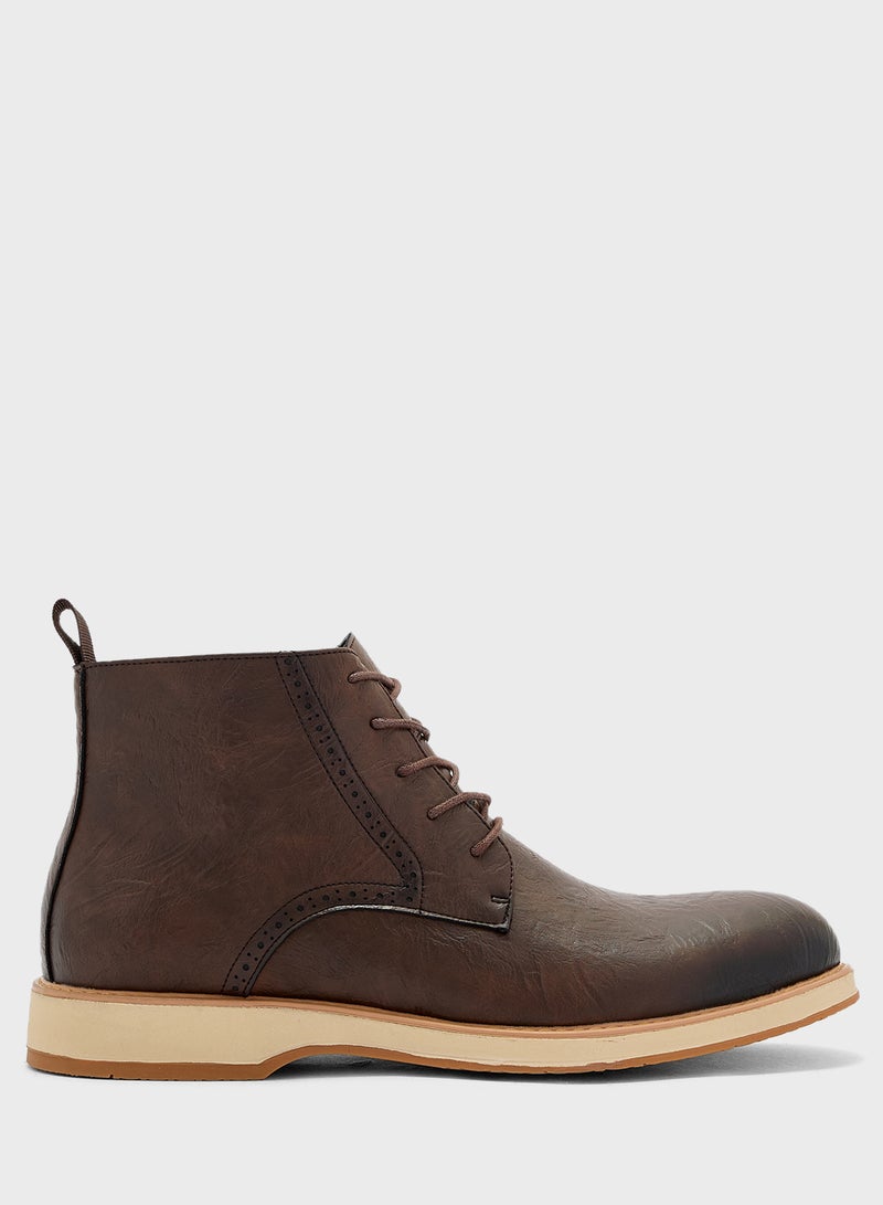 Robert Wood Smart Lace Up Boots  - Image 1