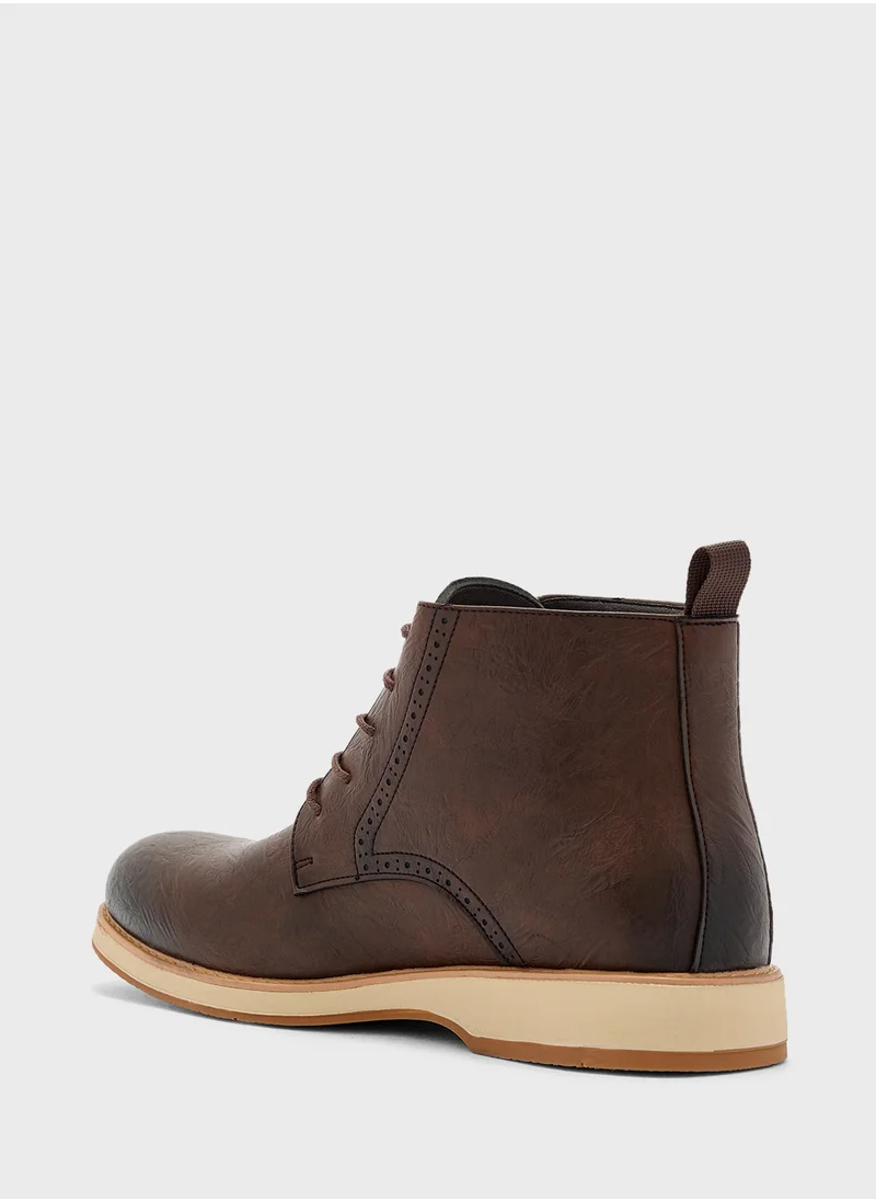 Robert Wood Smart Lace Up Boots