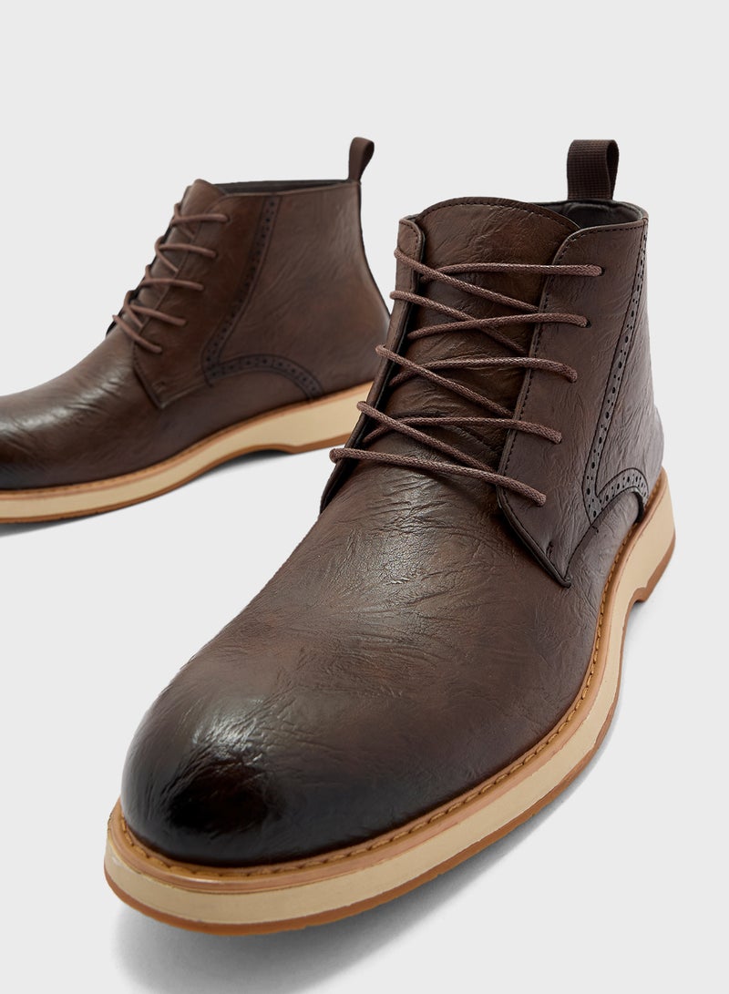Robert Wood Smart Lace Up Boots  - Image 4