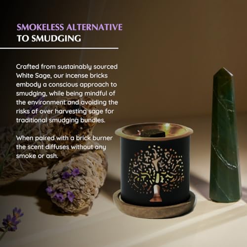 Aromafume White Sage and Lavender Incense Bricks by Aromafume | 3x9 Bricks | Sage Incense for Cleansing Negative Energy & Protection | Sage for Smokeless Smudging & Spiritual Cleansing | Refill Pack - Image 5