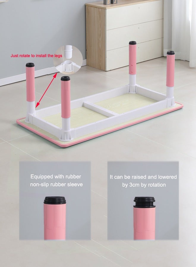 JSAITOYS 5-Piece Adjustable Table And Chair For School Multifunctional Play Learning Desk Sets - Image 4