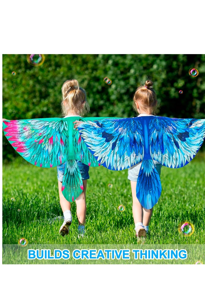 Captaintech Bird Costume Eagle Wings for Kids and Headband Parrot Owl Dress Up Costumes Girls Boys Party Favors Gifts Toys Dress-Up  - Image 2
