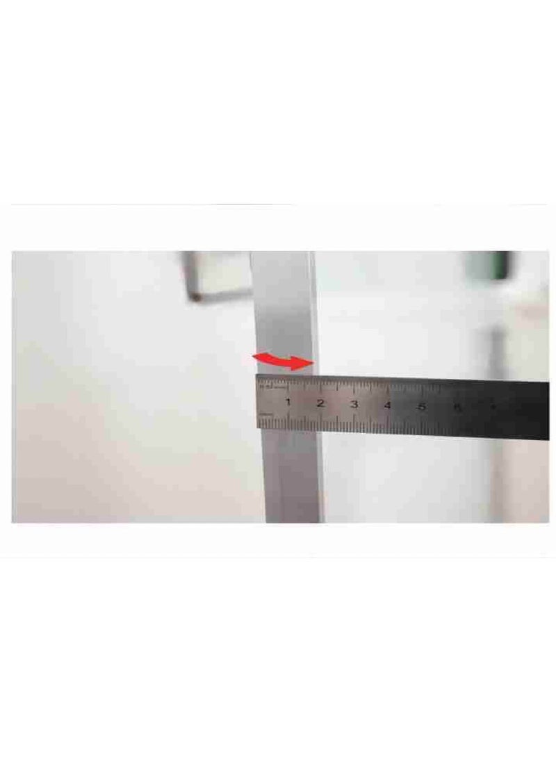 Mobile Dry Erase Whiteboard Metal Casters 90 x 120 cm Double Sided