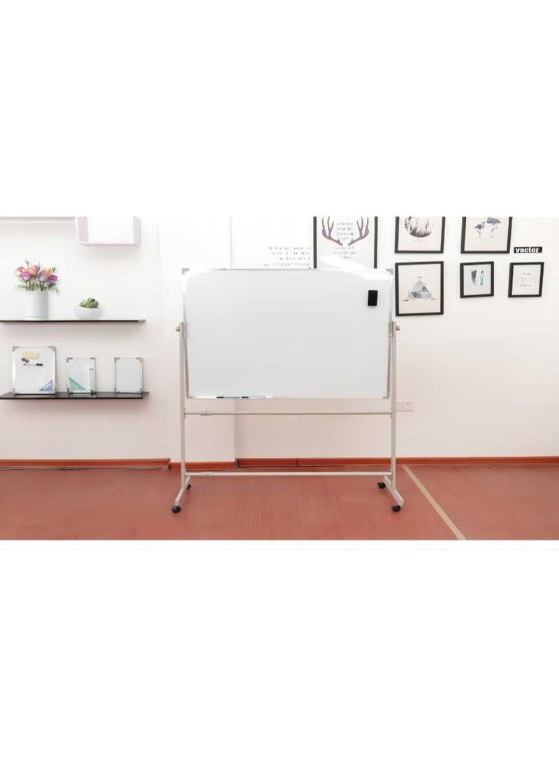 Cool Baby Style Mobile Dry Erase Whiteboard Metal Casters 90 x 120 cm Double Sided  - Image 2
