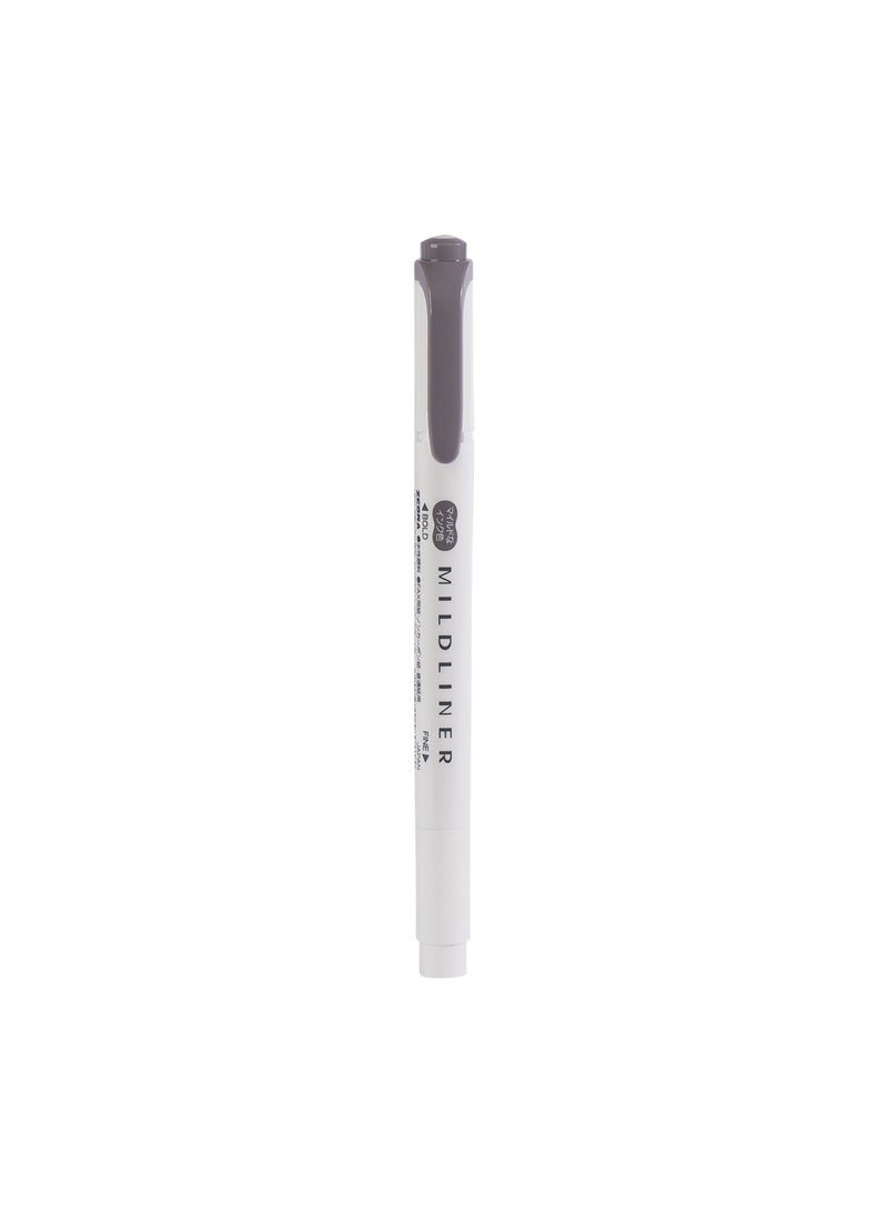ZEBRA Mildliner Double Sided Highlighter , for Journal Planner , marking dictionary, Note Taking , drawing illustrations , Pack of 10 Dark Gray Highlighters  - Image 2