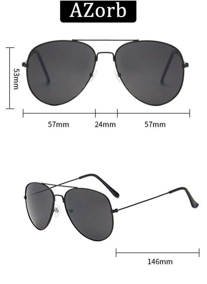 AZorb Kids Sunglasses Aviator for Boys Girls Police Sun Glassess Classic Children Eye Glasses Metal Frame Sunglass UV400 Protection Shades  - Image 5