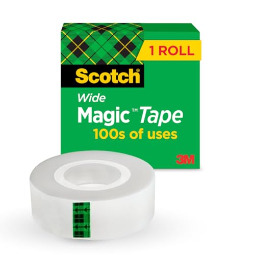 3M Scotch Magic Tape, 1 Roll, 1/2" x 1296 - Image 1